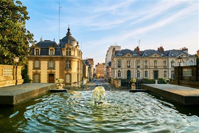Eingang des Thabor-Parks, Stadt Rennes, Bretagne, Frankreich